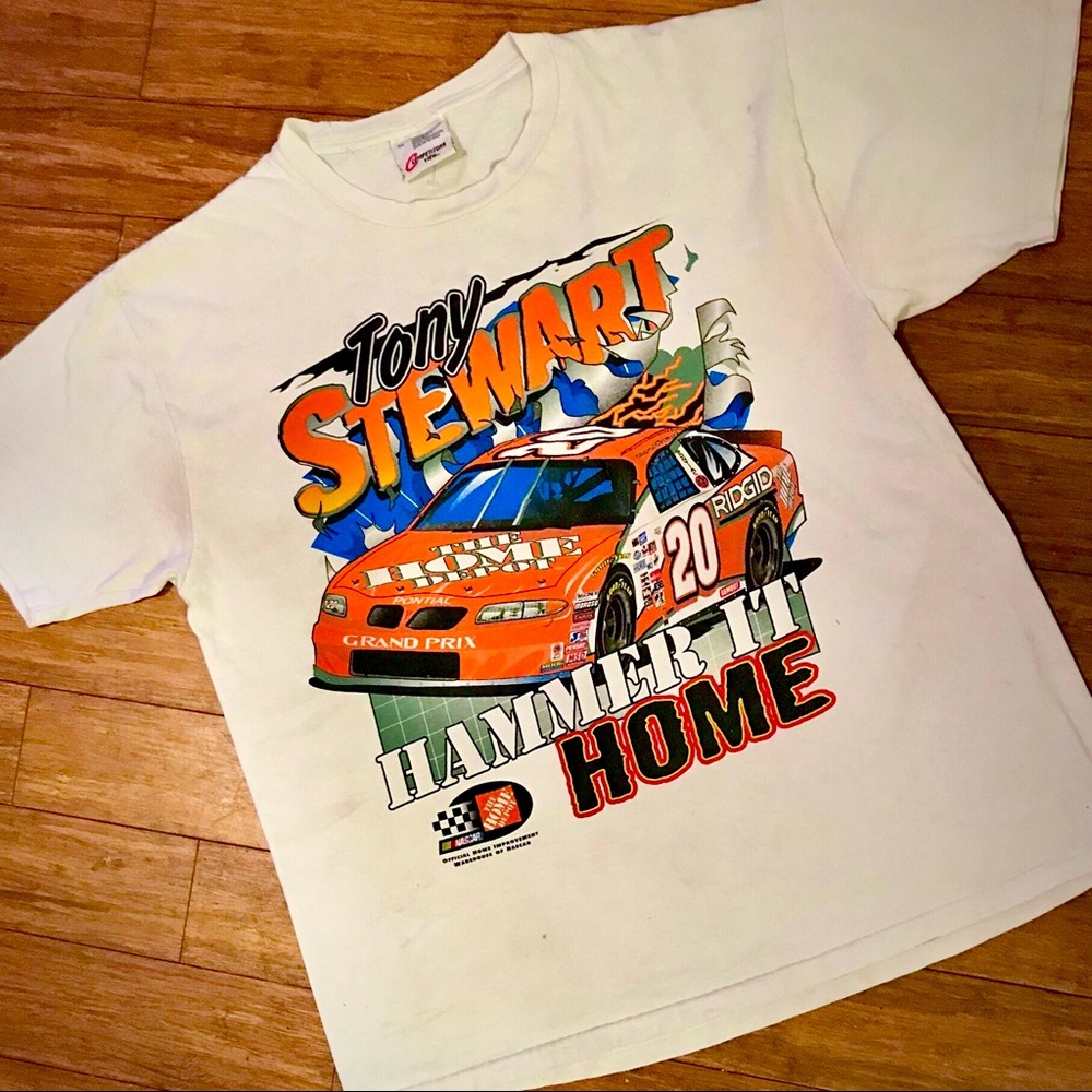 Vintage 1999 Tony Stewart NASCAR Racing Tee Sz XL